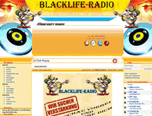 Tablet Screenshot of blacklife-radio.net